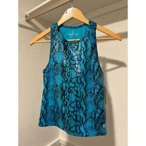 NWT Eleven by Venus Williams Jupiter Warrior Racer Tank in Multi Snake Sz S